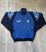 Diadora 1990-1992 Italy National Team Training Jacket Track Jersey, Size XL