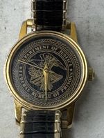 Vintage Federal Bureau of Prisons medallion-dial watch by the Citizen Watch Co.