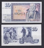 ICELAND - 1961 10 Kronur UNC Banknote