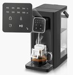 Countertop Electric Hot Water Dispenser 500ml Black Push Button, No Bottle