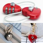 Combination Lock Can Reset Three Digit Combination Heart-shaped Password Lock 