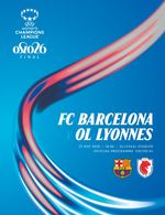 UEFA Women's Champions League Final Programme 2026 - Barcelona vs Lyon