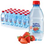 Sparkling Strawberry Flavour Water Radnor Splash 24 x 330ml Bottles - Sugar Free