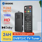 H.265 DVB-T2&C TV Decoder Dolby HD 1080P Mini TV Tuner HEVC 10Bit U8mini Digita