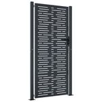 Garden Gate Patio Gate Fence Gate Fence Anthracite Steel Square Design vidaXL