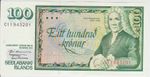 Iceland 100 Kronur 1961 Pick 50 UNC