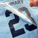 Football Shirt Number Iron On Transfer Personalised Vinyl HTV UK