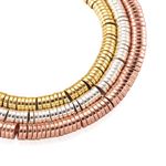 3 Strands 4mm Heishi Disc Synthetic Hematite Beads Metallic Coin Spacer Beads