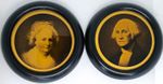 Vintage Richards Germany George & Martha Washington Plaques 803-33 804-33 Pair
