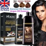 500ml Mokeru Hair Dye Shampoo Coconut Oil Argan Oil Essence Hair Coloring Dye