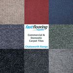 Quality Carpet Tiles 5m2 Box - Commercial / Domestic - Retail - Office Floor