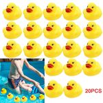 20-100X Bath Toys Water Play Toddler Ducks Toys Yellow Rubber Ducks Squeaky