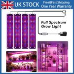 2-4 Head LED Plant Grow Light For Indoor UV Veg Growing Lamp Full Spectrum UK