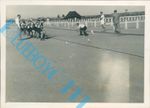Post WW2 Photo British Army Soldiers playing tug O'War 3.5 x 2.5 Inches