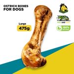 Ostrich Bones Large Jumbo 475g Natural Healthy High Protein Treat Chew For Dogs
