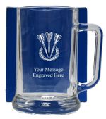 Personalised Darts Pint Glass Tankard Birthday Free Gift Box GT24
