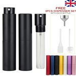 Perfume Atomiser Bottle 10ml Twist up pocket Travel refillable Spray Fragrance