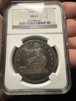1876 Trade Dollar MS-61 NGC Toner