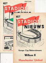 WILLEM 11 HOLLAND v Manchester United (Cup Winners Cup) 1963/1964 BOTH EDITIONS!