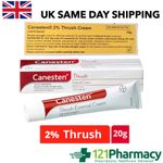 Canesten 2% Thrush Cream - 20g Max Strength- NEXT DAY DEL - soothes MEN | WOMEN