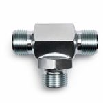 BSPP Male Tee Hydraulic Fitting Equal T Piece Adapter All Sizes