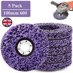 5Pc 4" Poly Strip Disc Abrasive Wheel Paint Rust Removal Cleaner for Rotary Tool