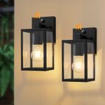 2 Pack Dusk to Dawn Outdoor Wall Lights Sensor E27 Porch Lantern IP44 Auto ON/Of