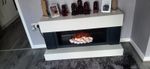 Stand Alone Electric Fire 48in In Length Height 26 In and DEPTH 16in