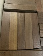 Teak Parquet Flooring Reclaimed - 5 M2 - 2000 Individual Pieces 114.5 X 22.5mm
