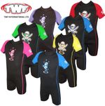 TWF SHORTY WETSUIT CHILDS KIDS CHILDRENS BOYS GIRLS UV SWIM SUN SURF WET SUIT