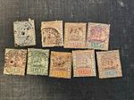 1889-1907 British Guiana sailing ship stamps 9 used in good condition
