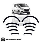 Ford Transit Custom MK1 Facelift 2018- Wheel Arch Trims Gloss Black