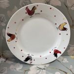 1 x Churchill Alex Clark Rooster Dinner Plate 10 26.5cm Polka Dot Microwave Safe