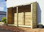Log Store 4ft/6ft - Width 2270mm x Height 1260 / 1800mm x Depth 810mm - Storage