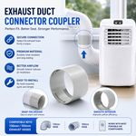 130mm/150mm Portable Air Conditioner Exhaust Duct Hose Pipe Connector Coupler