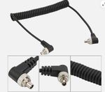 PC to PC Male to Male Flash PC Sync Cord Cable for Nikon Canon Sony Olympus