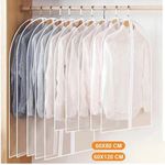 10Pcs Zip Up Hanging Suit Dress Coat Garment Bag Clothes Cover DustProof Storage