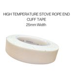 Stove Rope Seal Tape Ends - Multi-Fuel, 500mm/250mm Long, 25mm Wide - High-Temp