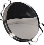 Sophie Lou Jacobsen Squiggle Tray Large Silver Stainless Steel Round OS RRP 155