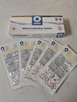 Oasis Water Purification Tablets  50 Count  long expiry February 2029 