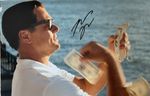 Leonardo DiCaprio in Wolf of Wall St Hand Signed Iconic Photo COA & PSA QO CARD
