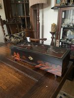Japanese Antique mother of pearl Lacquer music Box Period Early 19th Century