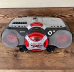 Sony Xplod CFD-505 Mega Bass AM FM Radio CD Cassette Boom Box Tested