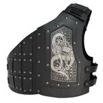 Hiifeur Viking Faux Leather Chest Armour Cosplay Dragon Embossed  Pauldron