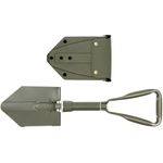 MFH BW Folding Spade Shovel 3 Part OD Green Army Style 