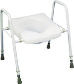 Aidapt President Raised Toilet Seat and Frame Toilet Aid White
