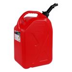 Bike It 20L Fuel Can Push To Pour Nozzle Anti Spill Safety Lock Heavy Duty HDPE
