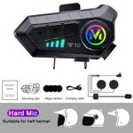 HiFi Wireless Motorbike Call Headphone Motorcycle Helmet Headset Bluetooth 5.3