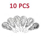 10pcs Needle Threader, Hand Sewing/Darning ,Alloy Steel, Silver, One Size