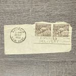 1950 Private Expedites Postal Cut Out Australia Balmain 2x 9d Platypus SG 191